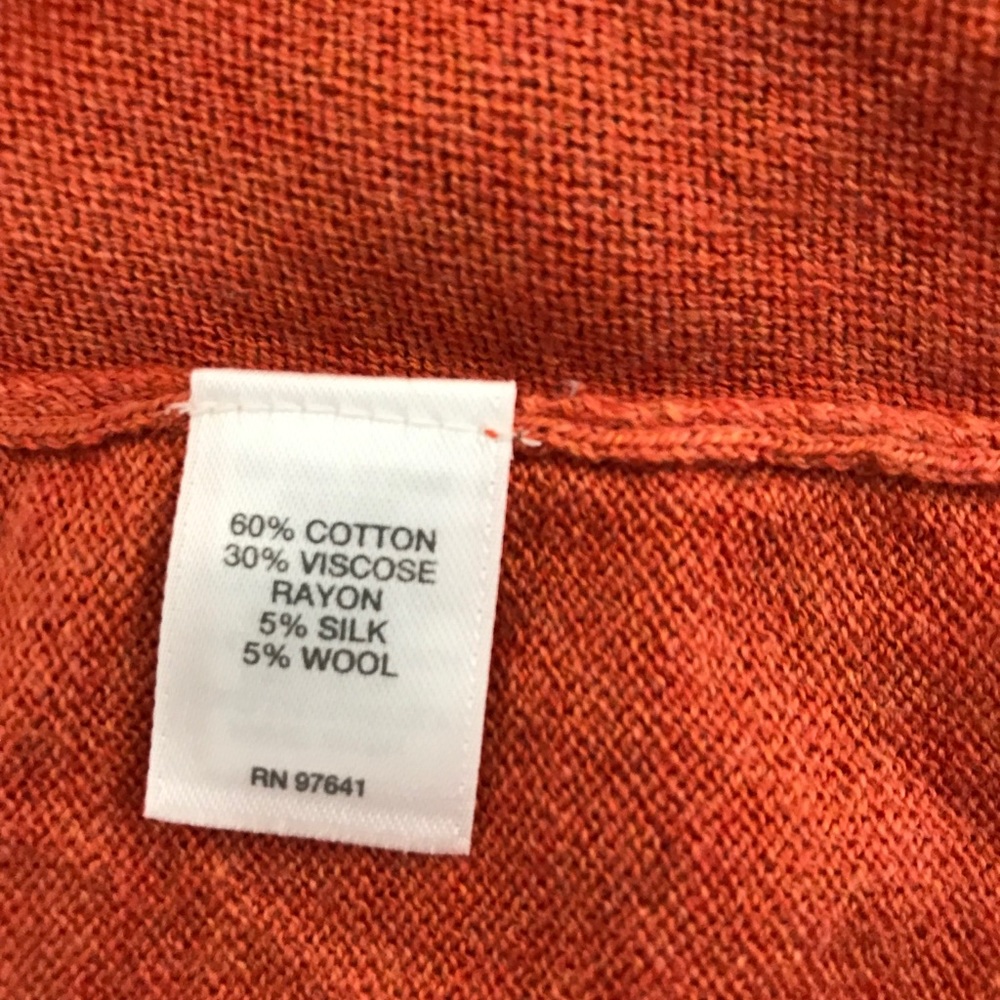 J. Jill orange cardigan - Picture 4 of 4